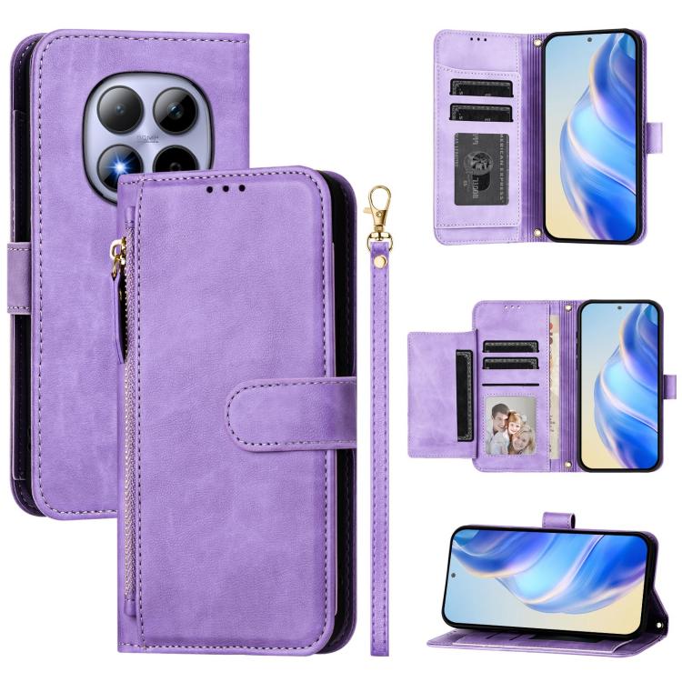 For Redmi Note 15 Pro 5G Global 163.6mm Multi-Card Slots Zipper Wallet Leather Phone Case(Purple)
For Redmi Note 15 Pro 5G Global 163.6mm Multi-Card Slots Zipper Wallet Leather Phone Case(Purple)