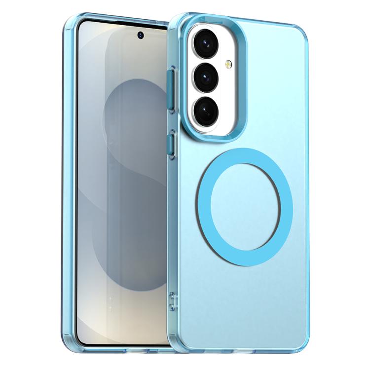 For Samsung Galaxy S26 5G Candy Magsafe PC Hybrid TPU Phone Case(Blue)
For Samsung Galaxy S26 5G Candy Magsafe PC Hybrid TPU Phone Case(Blue)