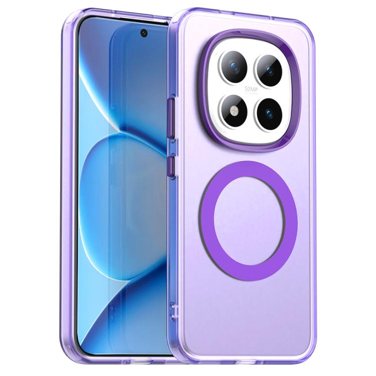 For Redmi Note 15 Pro+ 5G Global 163.3mm Candy Magsafe PC Hybrid TPU Phone Case(Purple)
For Redmi Note 15 Pro+ 5G Global 163.3mm Candy Magsafe PC Hybrid TPU Phone Case(Purple)