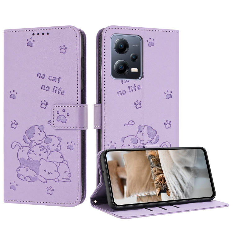 For Xiaomi Poco X5 Pro 5G Embossed Kitten Phone Leather Case with Lanyard(Purple)
For Xiaomi Poco X5 Pro 5G Embossed Kitten Phone Leather Case with Lanyard(Purple)