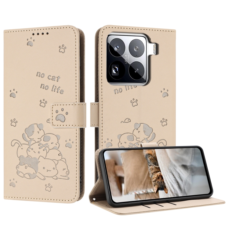 For Xiaomi 15 Pro Embossed Kitten Phone Leather Case with Lanyard(Beige)
For Xiaomi 15 Pro Embossed Kitten Phone Leather Case with Lanyard(Beige)