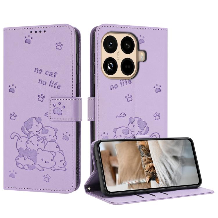 For Xiaomi 15T Pro 5G Embossed Kitten Phone Leather Case with Lanyard(Purple)
For Xiaomi 15T Pro 5G Embossed Kitten Phone Leather Case with Lanyard(Purple)