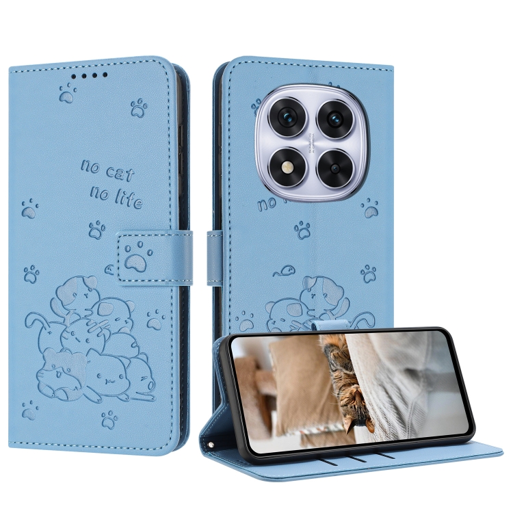 For Redmi Note 14 Pro 5G Embossed Kitten Phone Leather Case with Lanyard(Blue)
For Redmi Note 14 Pro 5G Embossed Kitten Phone Leather Case with Lanyard(Blue)