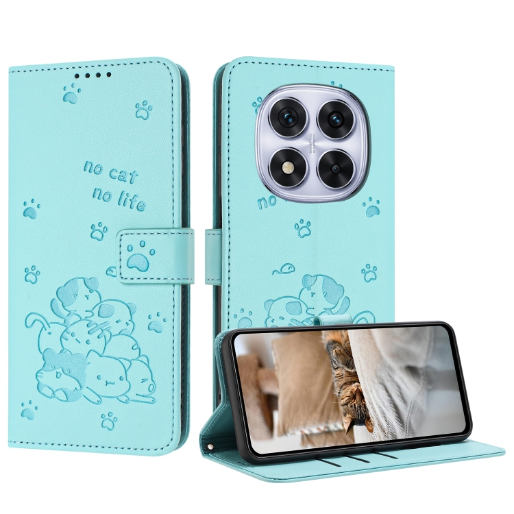 For Redmi Note 14 Pro 5G Embossed Kitten Phone Leather Case with Lanyard(Mint Green)
For Redmi Note 14 Pro 5G Embossed Kitten Phone Leather Case with Lanyard(Mint Green)
