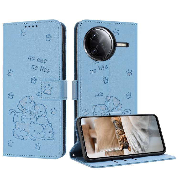 For Redmi K80 / K80 Pro Embossed Kitten Phone Leather Case with Lanyard(Blue)
For Redmi K80 / K80 Pro Embossed Kitten Phone Leather Case with Lanyard(Blue)