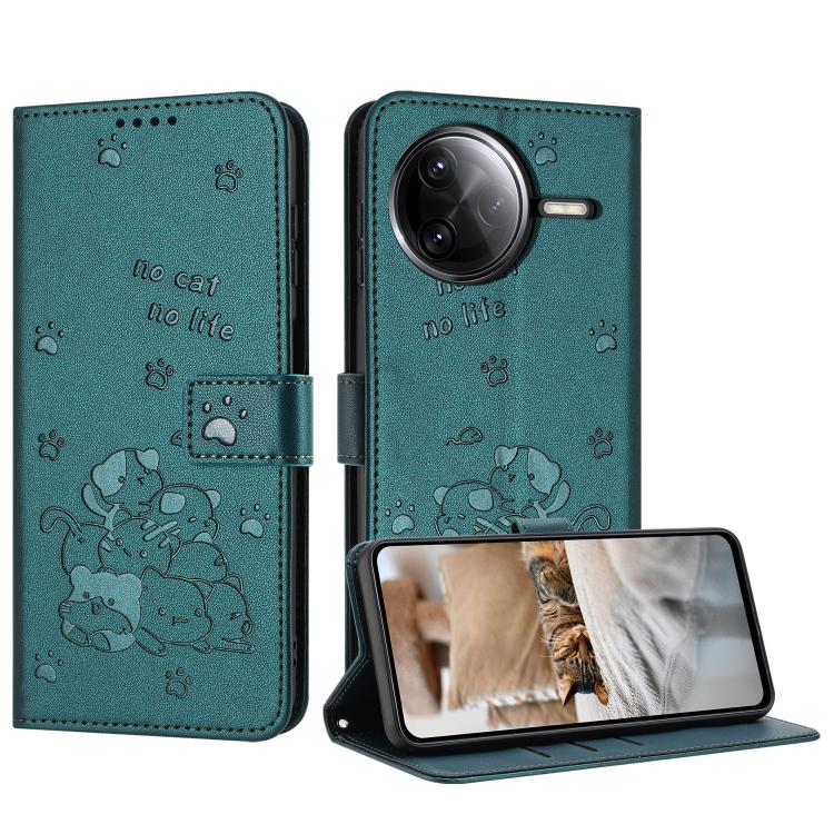For Redmi K80 / K80 Pro Embossed Kitten Phone Leather Case with Lanyard(Dark Green)
For Redmi K80 / K80 Pro Embossed Kitten Phone Leather Case with Lanyard(Dark Green)