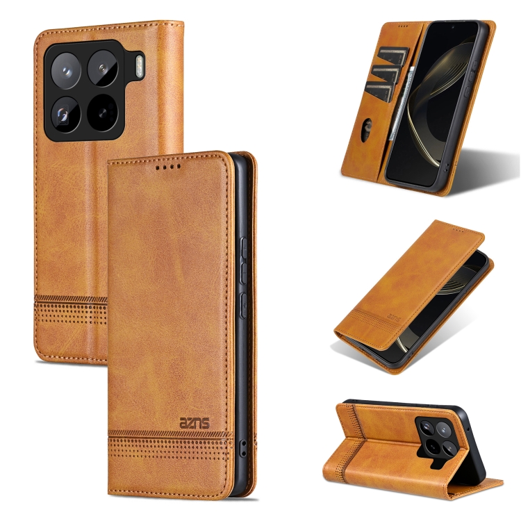 For Xiaomi 15 Pro AZNS Magnetic Calf Texture Flip Leather Phone Case(Light Brown)
For Xiaomi 15 Pro AZNS Magnetic Calf Texture Flip Leather Phone Case(Light Brown)