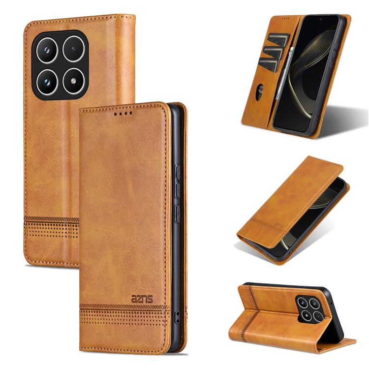 For Xiaomi 15T 5G AZNS Magnetic Calf Texture Flip Leather Phone Case(Light Brown)
For Xiaomi 15T 5G AZNS Magnetic Calf Texture Flip Leather Phone Case(Light Brown)