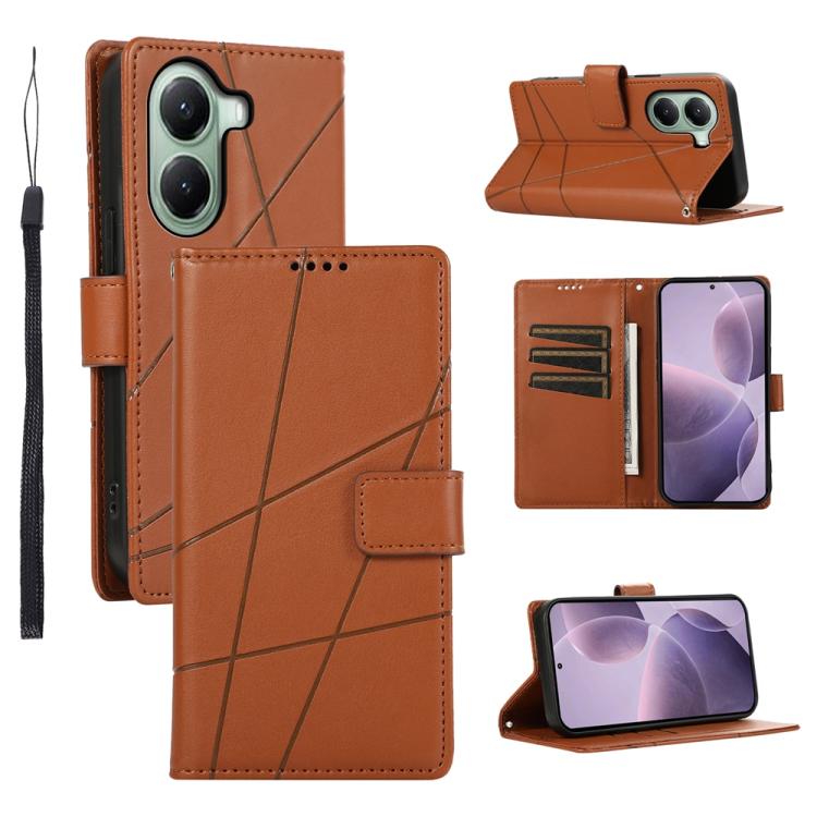 For Xiaomi Poco X7 Pro / Redmi Turbo 4 PU Genuine Leather Texture Embossed Line Phone Case(Brown)
For Xiaomi Poco X7 Pro / Redmi Turbo 4 PU Genuine Leather Texture Embossed Line Phone Case(Brown)