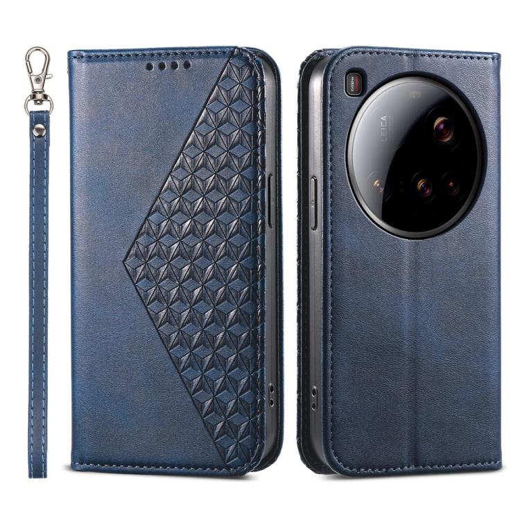 For Xiaomi 15 Ultra Cubic Grid Calf Texture Magnetic Leather Phone Case(Blue)
For Xiaomi 15 Ultra Cubic Grid Calf Texture Magnetic Leather Phone Case(Blue)