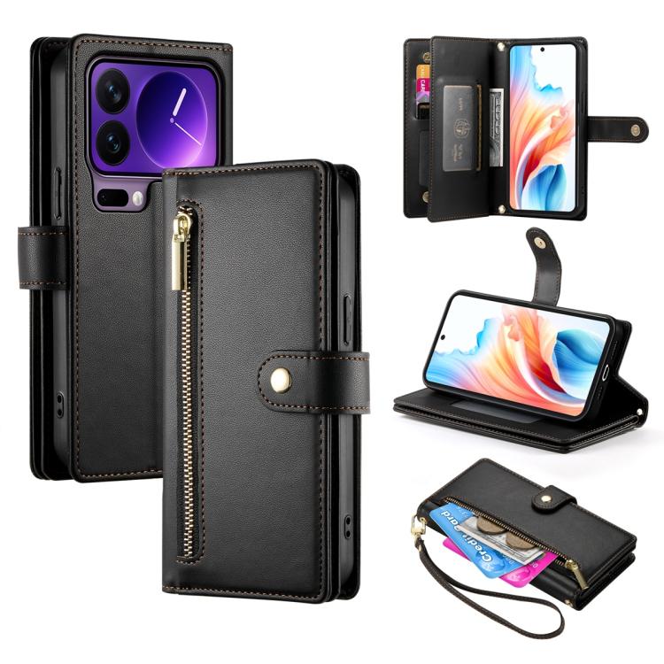 For Xiaomi 17 Pro Nine Card-slot Zipper Wallet Bag Leather Phone Case(Black)
For Xiaomi 17 Pro Nine Card-slot Zipper Wallet Bag Leather Phone Case(Black)
