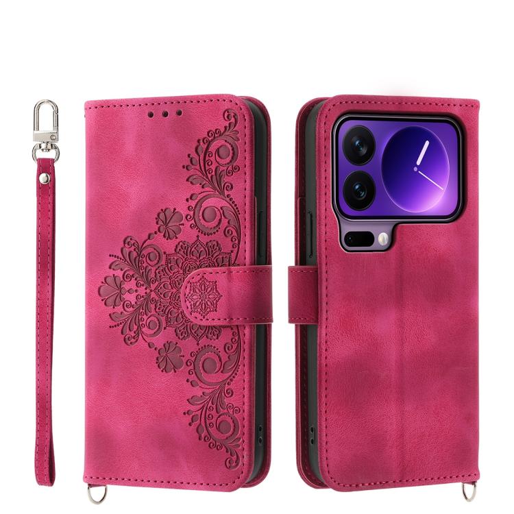 For Xiaomi 17 Pro Skin Feel Flowers Embossed Wallet Leather Phone Case(Wine Red)
For Xiaomi 17 Pro Skin Feel Flowers Embossed Wallet Leather Phone Case(Wine Red)