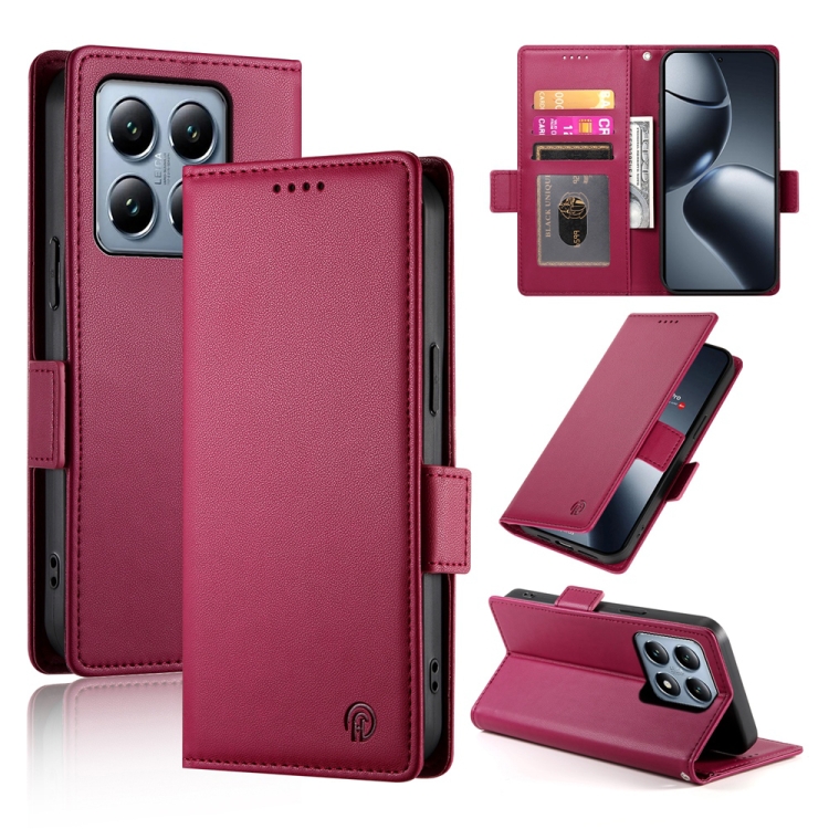For Xiaomi 14T Pro Side Buckle Magnetic Frosted Leather Phone Case(Wine Red)
For Xiaomi 14T Pro Side Buckle Magnetic Frosted Leather Phone Case(Wine Red)