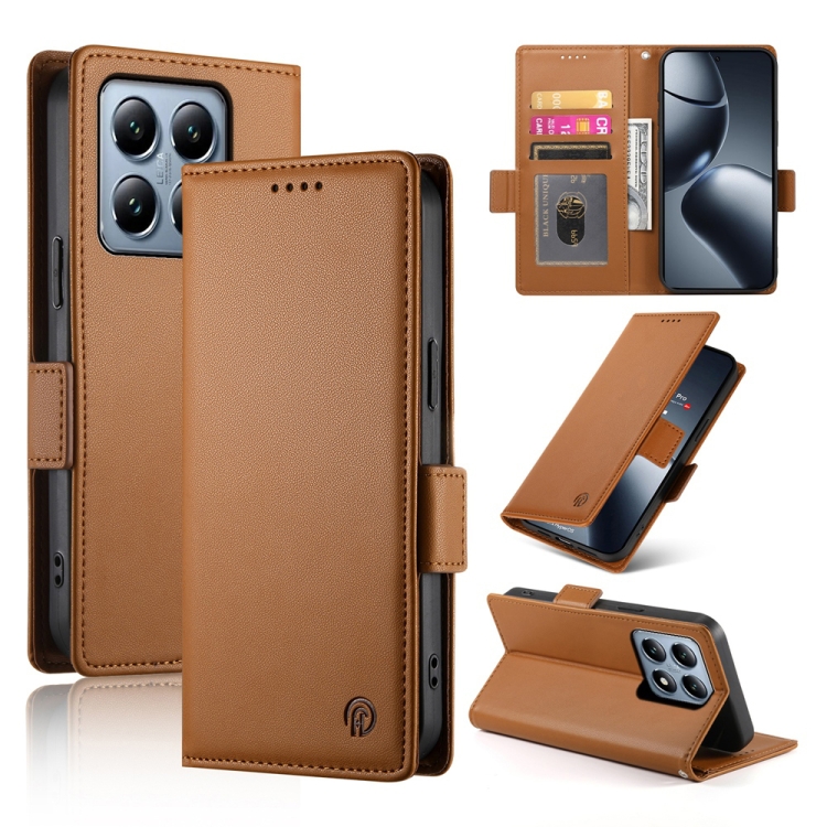 For Xiaomi 14T Pro Side Buckle Magnetic Frosted Leather Phone Case(Brown)
For Xiaomi 14T Pro Side Buckle Magnetic Frosted Leather Phone Case(Brown)