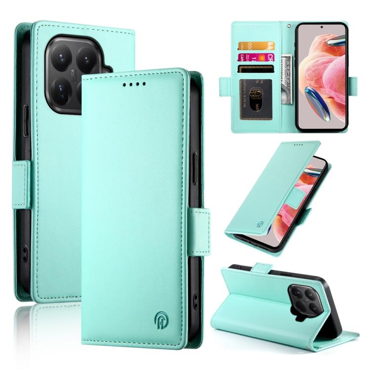 For Xiaomi 15T Pro 5G Side Buckle Magnetic Frosted Leather Phone Case(Mint Green)
For Xiaomi 15T Pro 5G Side Buckle Magnetic Frosted Leather Phone Case(Mint Green)
