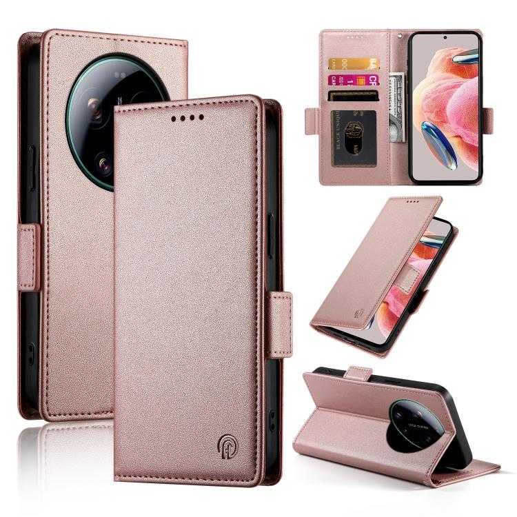 For Xiaomi 17 Ultra Side Buckle Magnetic Frosted Leather Phone Case(Rose Gold)
For Xiaomi 17 Ultra Side Buckle Magnetic Frosted Leather Phone Case(Rose Gold)