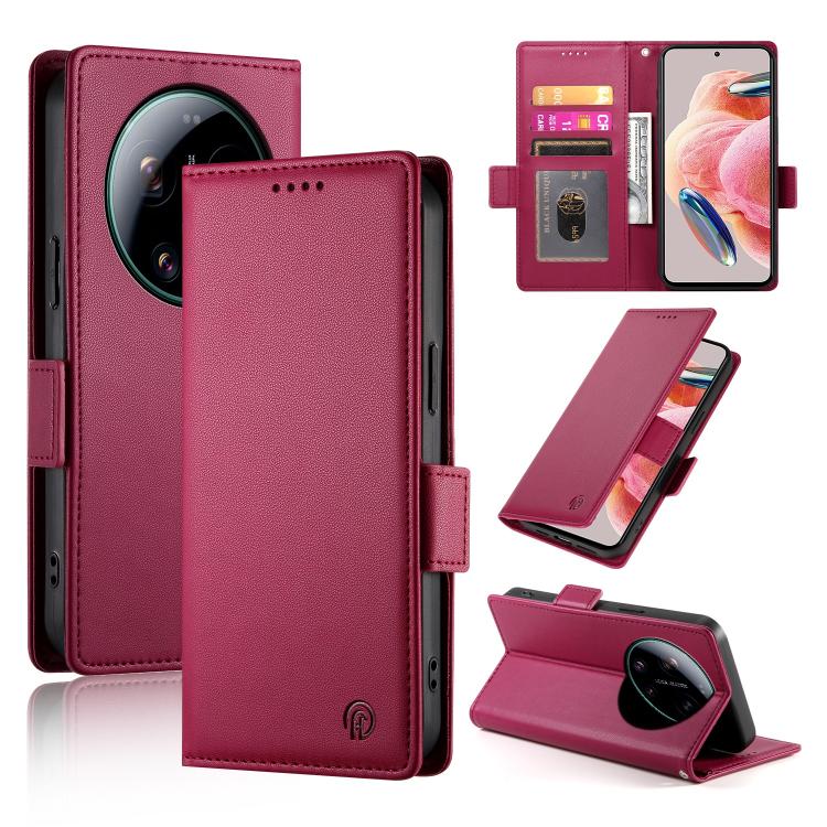 For Xiaomi 17 Ultra Side Buckle Magnetic Frosted Leather Phone Case(Wine Red)
For Xiaomi 17 Ultra Side Buckle Magnetic Frosted Leather Phone Case(Wine Red)