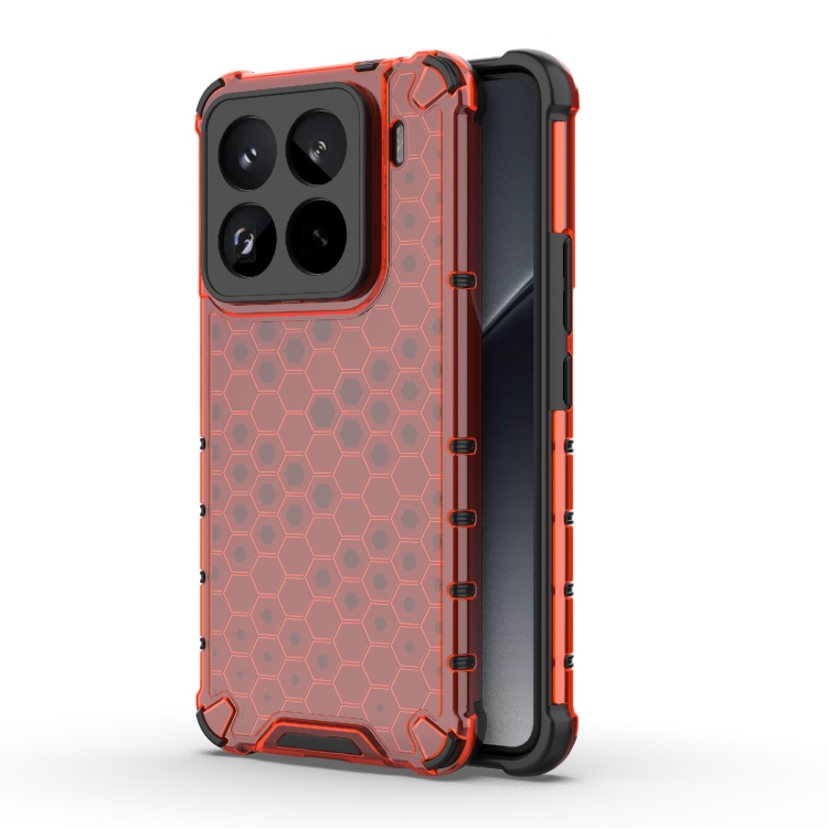 For Xiaomi 15 Pro 5G Honeycomb Shockproof Phone Case(Red)
For Xiaomi 15 Pro 5G Honeycomb Shockproof Phone Case(Red)
