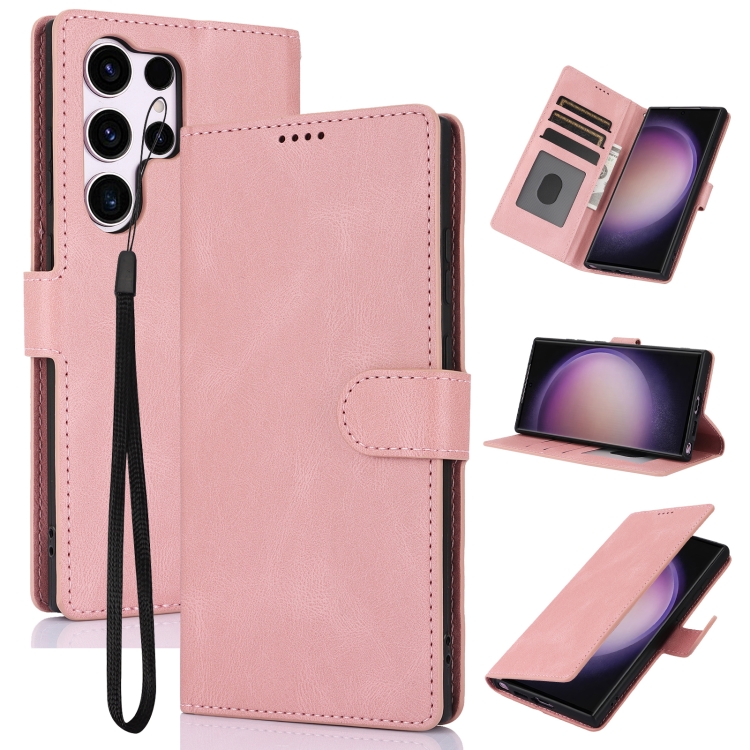For Samsung Galaxy S25 Ultra 5G Fantasy Skin-feel Calfskin Texture Leather Phone Case(Pink)
For Samsung Galaxy S25 Ultra 5G Fantasy Skin-feel Calfskin Texture Leather Phone Case(Pink)
