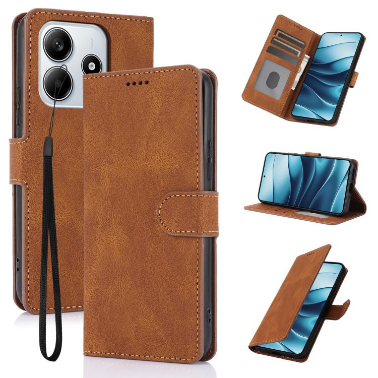 For Redmi Note 14 5G Fantasy Skin-feel Calfskin Texture Leather Phone Case(Brown)
For Redmi Note 14 5G Fantasy Skin-feel Calfskin Texture Leather Phone Case(Brown)