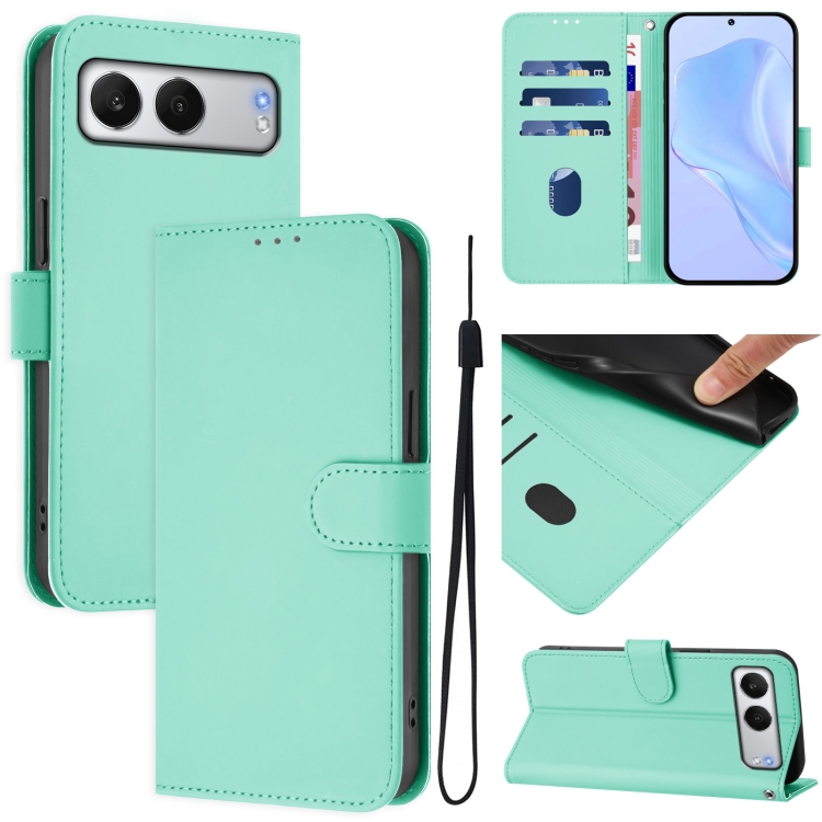 For OnePlus Nord 4 5G Skin Feel Solid Color Leather Phone Case with Lanyard(Mint Green)
For OnePlus Nord 4 5G Skin Feel Solid Color Leather Phone Case with Lanyard(Mint Green)