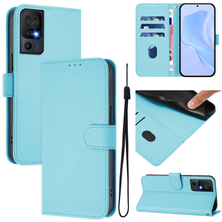 For TCL 40 SE Skin Feel Solid Color Leather Phone Case with Lanyard(Sky Blue)
For TCL 40 SE Skin Feel Solid Color Leather Phone Case with Lanyard(Sky Blue)