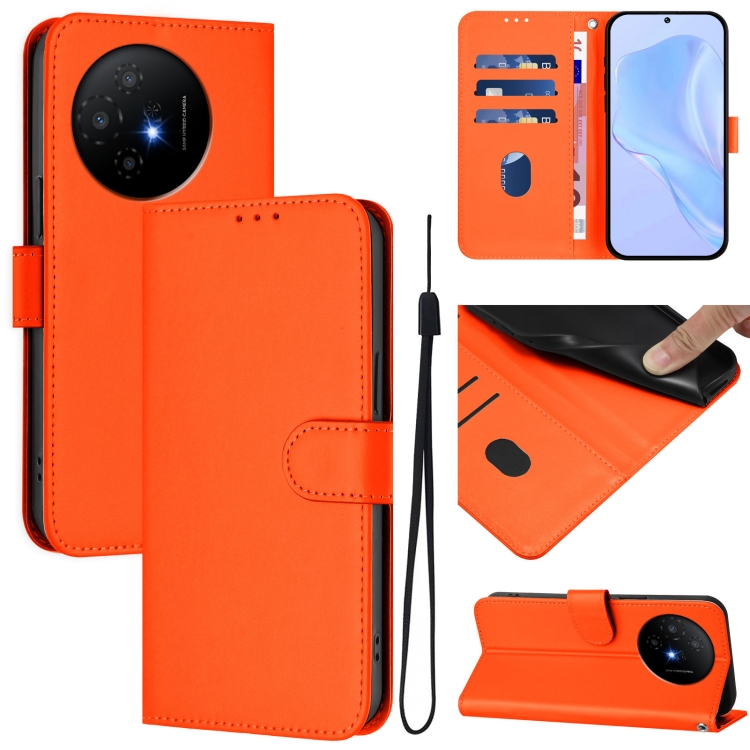 For TCL 50 XL Skin Feel Solid Color Leather Phone Case with Lanyard(Orange) 
For TCL 50 XL Skin Feel Solid Color Leather Phone Case with Lanyard(Orange)