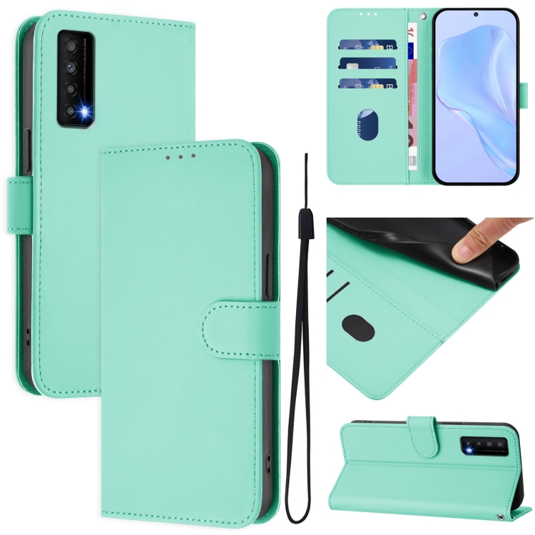 For TCL Stylus Skin Feel Solid Color Leather Phone Case with Lanyard(Mint Green)
For TCL Stylus Skin Feel Solid Color Leather Phone Case with Lanyard(Mint Green)