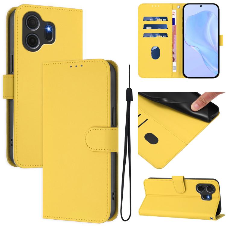 For TCL Nxtpaper 70 Pro 5G Skin Feel Solid Color Leather Phone Case with Lanyard(Lemon Yellow)
For TCL Nxtpaper 70 Pro 5G Skin Feel Solid Color Leather Phone Case with Lanyard(Lemon Yellow)