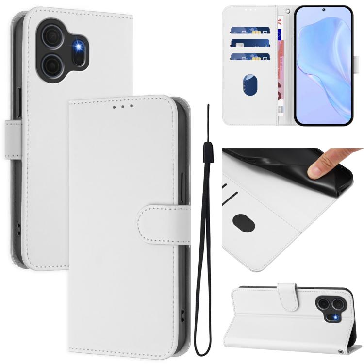 For TCL Nxtpaper 70 Pro 5G Skin Feel Solid Color Leather Phone Case with Lanyard(White)
For TCL Nxtpaper 70 Pro 5G Skin Feel Solid Color Leather Phone Case with Lanyard(White)