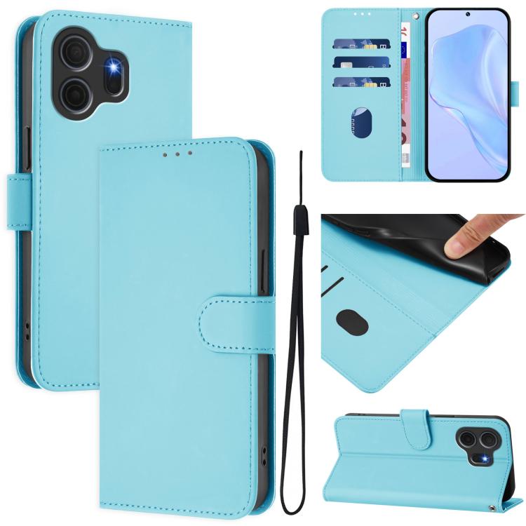 For TCL Nxtpaper 70 Pro 5G Skin Feel Solid Color Leather Phone Case with Lanyard(Sky Blue)
For TCL Nxtpaper 70 Pro 5G Skin Feel Solid Color Leather Phone Case with Lanyard(Sky Blue)