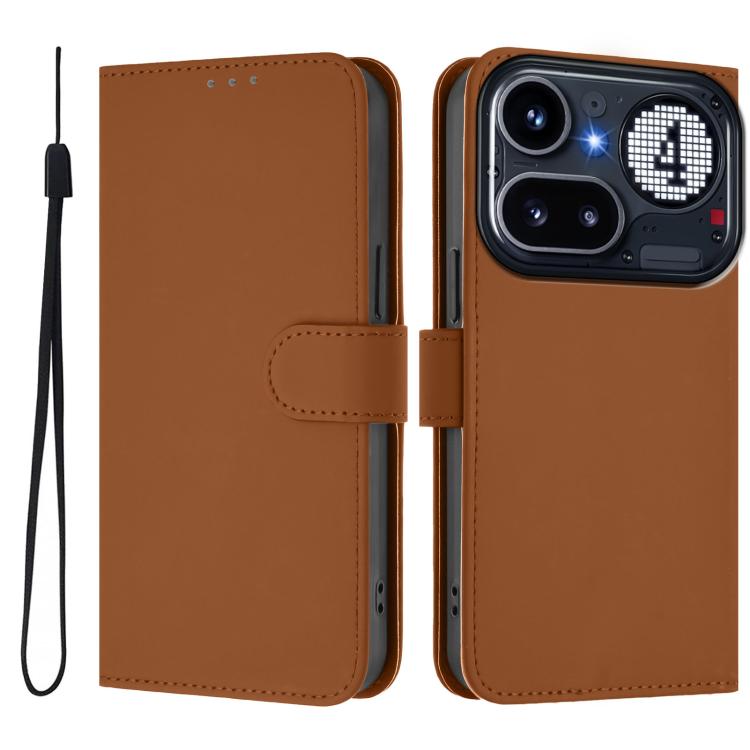 For Nothing Phone 4a Pro Skin Feel Solid Color Leather Phone Case with Lanyard(Brown)
For Nothing Phone 4a Pro Skin Feel Solid Color Leather Phone Case with Lanyard(Brown)