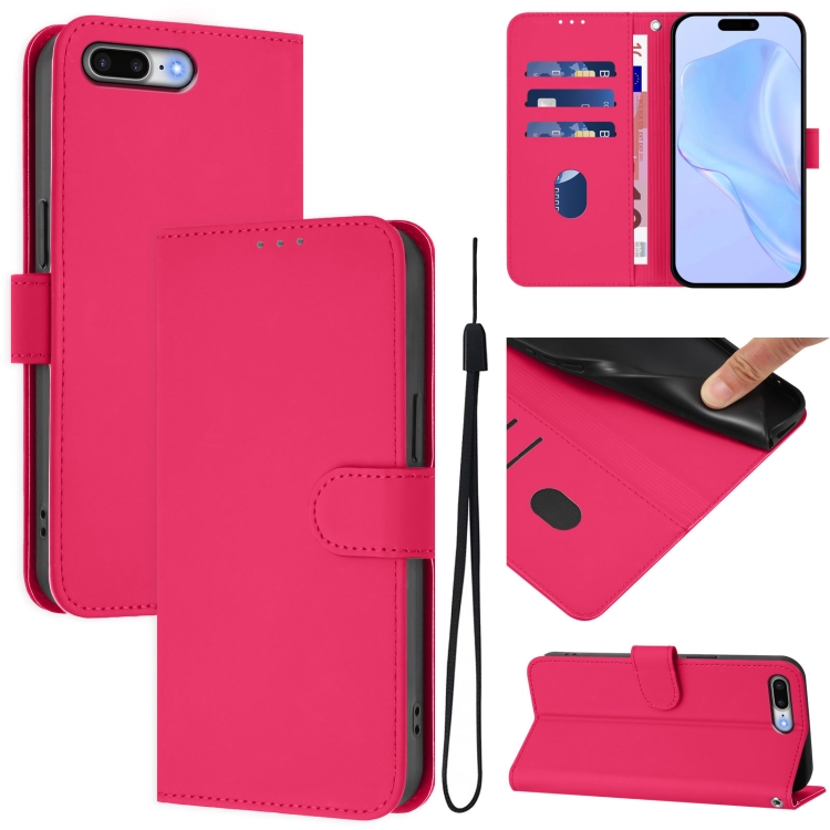 For iPhone 8 Plus / 7 Plus Skin Feel Solid Color Leather Phone Case with Lanyard(Rose Red)
For iPhone 8 Plus / 7 Plus Skin Feel Solid Color Leather Phone Case with Lanyard(Rose Red)