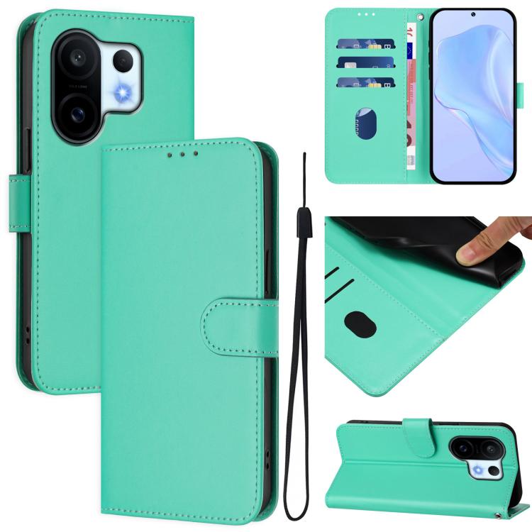 For vivo S30 Pro mini Skin Feel Solid Color Leather Phone Case with Lanyard(Green)
For vivo S30 Pro mini Skin Feel Solid Color Leather Phone Case with Lanyard(Green)