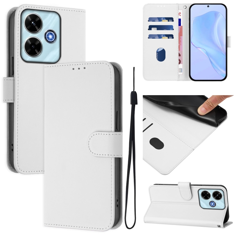 For Redmi 13 4G Global / 13 5G Global Skin Feel Solid Color Leather Phone Case with Lanyard(White)
For Redmi 13 4G Global / 13 5G Global Skin Feel Solid Color Leather Phone Case with Lanyard(White)