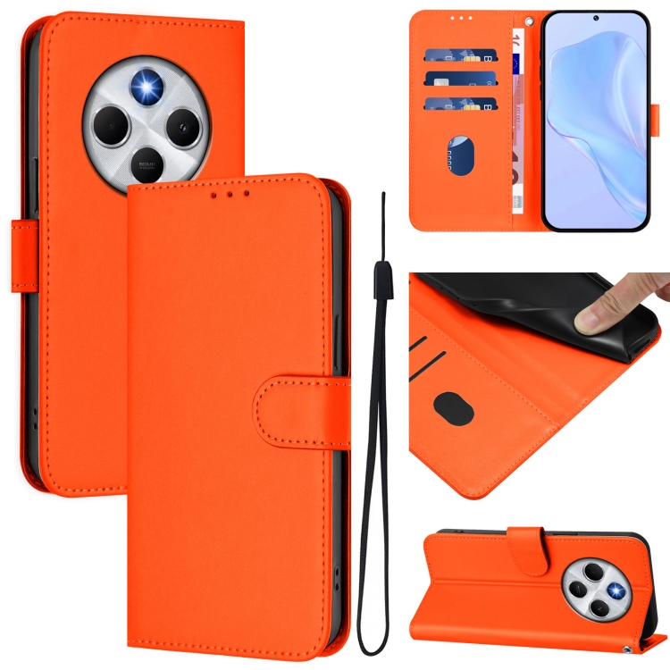 For Redmi 14C 4G Skin Feel Solid Color Leather Phone Case with Lanyard(Orange)
For Redmi 14C 4G Skin Feel Solid Color Leather Phone Case with Lanyard(Orange)