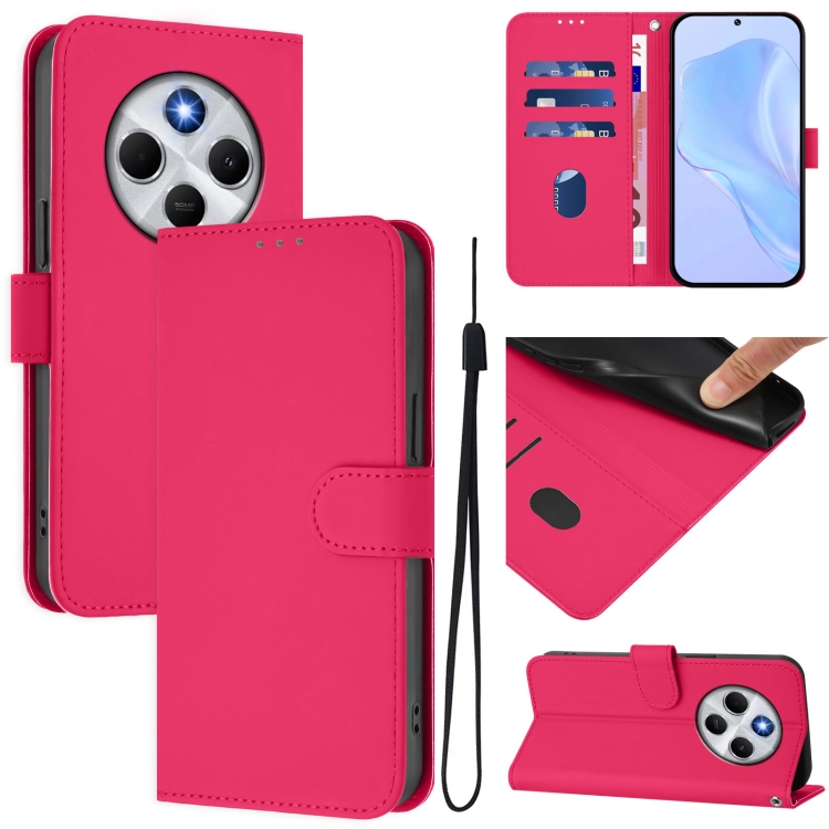 For Redmi 14C 4G Skin Feel Solid Color Leather Phone Case with Lanyard(Rose Red)
For Redmi 14C 4G Skin Feel Solid Color Leather Phone Case with Lanyard(Rose Red)