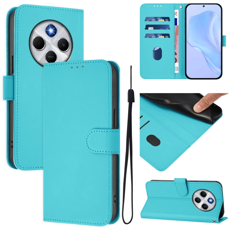 For Redmi 14C 4G Skin Feel Solid Color Leather Phone Case with Lanyard(Lake Blue)
For Redmi 14C 4G Skin Feel Solid Color Leather Phone Case with Lanyard(Lake Blue)