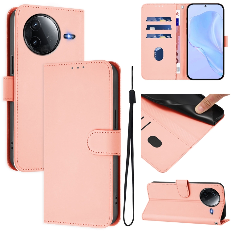 For Redmi K80 / K80 Pro Skin Feel Solid Color Leather Phone Case with Lanyard(Pink)
For Redmi K80 / K80 Pro Skin Feel Solid Color Leather Phone Case with Lanyard(Pink)
