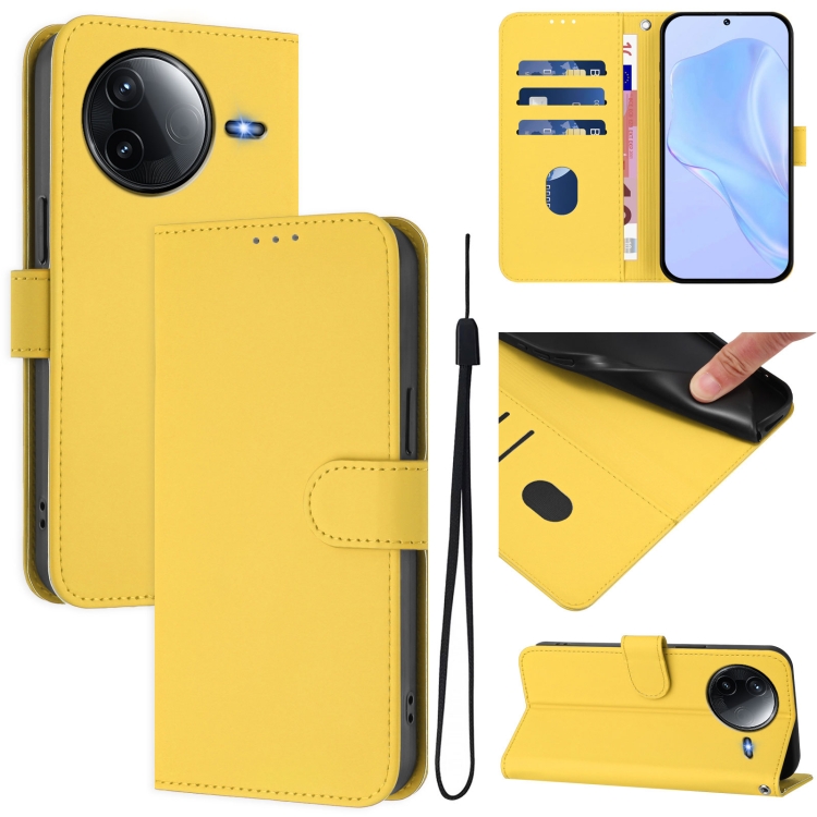 For Redmi K80 / K80 Pro Skin Feel Solid Color Leather Phone Case with Lanyard(Lemon Yellow)
For Redmi K80 / K80 Pro Skin Feel Solid Color Leather Phone Case with Lanyard(Lemon Yellow)