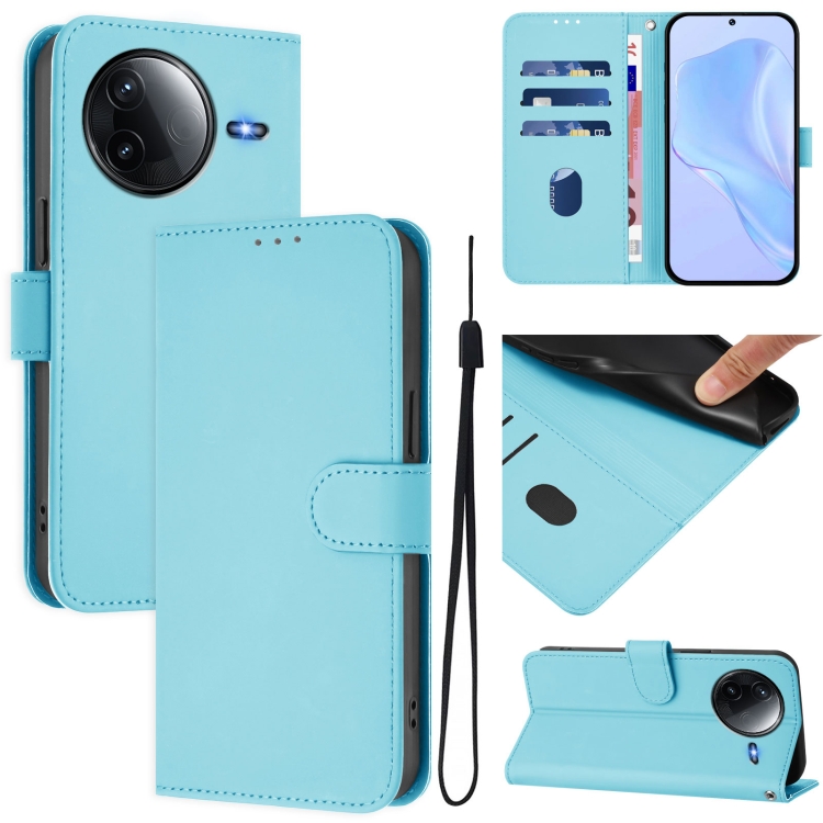 For Redmi K80 / K80 Pro Skin Feel Solid Color Leather Phone Case with Lanyard(Sky Blue)
For Redmi K80 / K80 Pro Skin Feel Solid Color Leather Phone Case with Lanyard(Sky Blue)