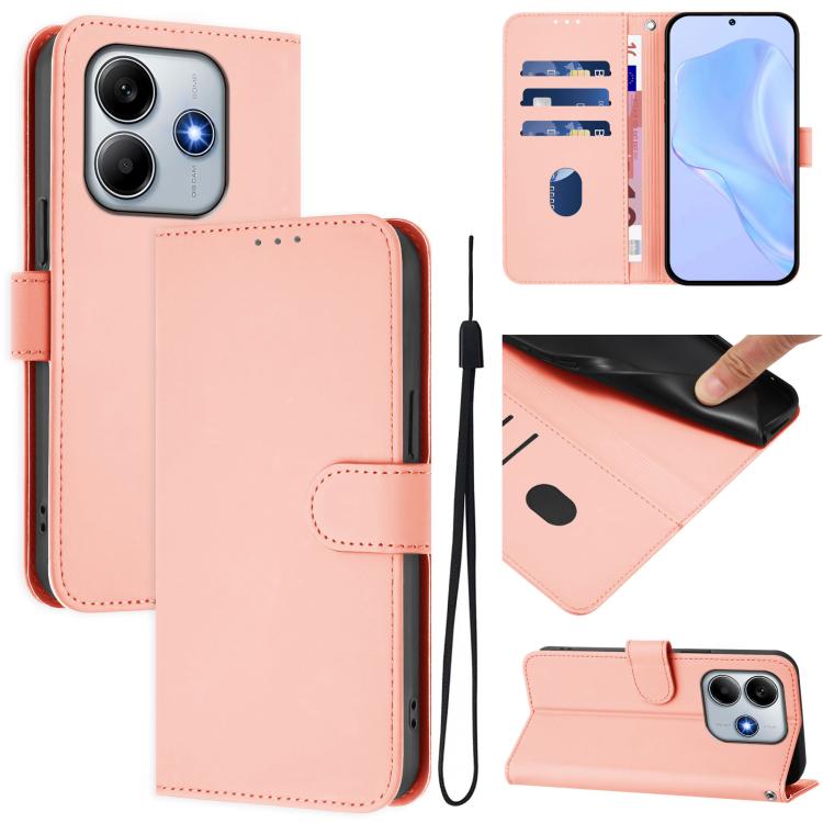 For Redmi Note 14 5G Global Skin Feel Solid Color Leather Phone Case with Lanyard(Pink)
For Redmi Note 14 5G Global Skin Feel Solid Color Leather Phone Case with Lanyard(Pink)