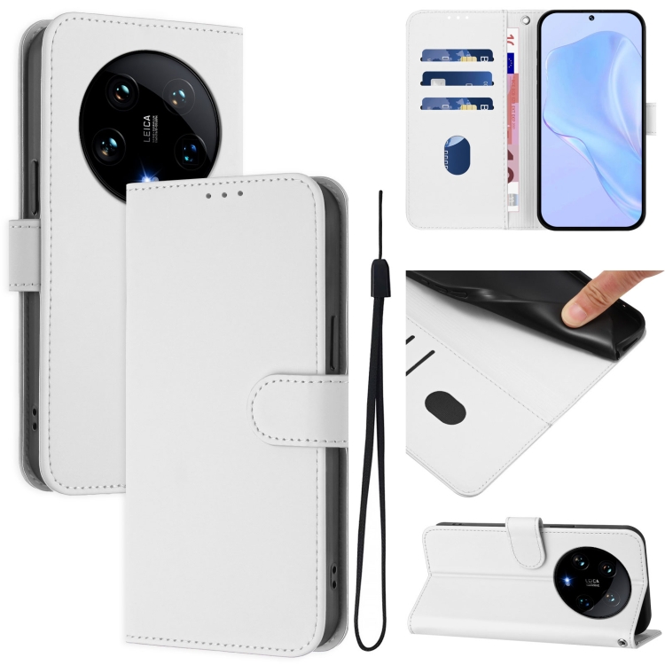 For Xiaomi 14 Ultra 5G Global Skin Feel Solid Color Leather Phone Case with Lanyard(White)
For Xiaomi 14 Ultra 5G Global Skin Feel Solid Color Leather Phone Case with Lanyard(White)