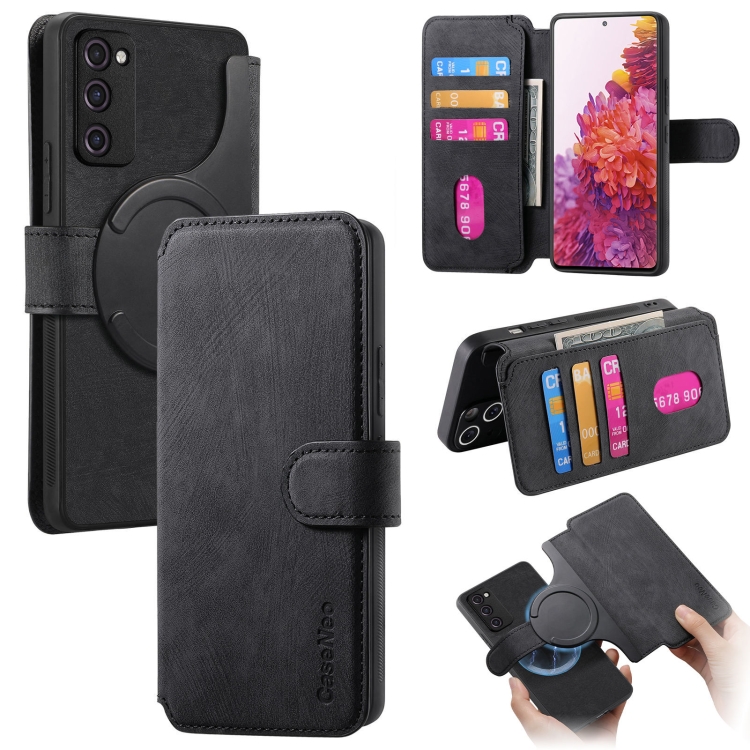 For Samsung Galaxy S20 FE CaseNeo MagSafe RFID Anti-theft Retro Leather Phone Case(Black)
For Samsung Galaxy S20 FE CaseNeo MagSafe RFID Anti-theft Retro Leather Phone Case(Black)