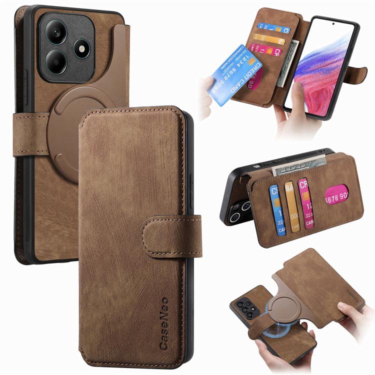 For Redmi Note 14 4G 163.25mm CaseNeo MagSafe RFID Anti-theft Retro Leather Phone Case(Brown)
For Redmi Note 14 4G 163.25mm CaseNeo MagSafe RFID Anti-theft Retro Leather Phone Case(Brown)