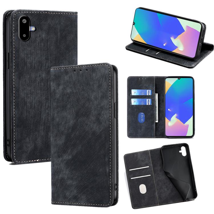For Samsung Galaxy F06 5G RFID Anti-theft Brush Magnetic Leather Phone Case(Black)
For Samsung Galaxy F06 5G RFID Anti-theft Brush Magnetic Leather Phone Case(Black)