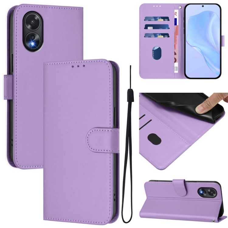 For OPPO A38 4G / A18 4G Global Skin Feel Solid Color Leather Phone Case with Lanyard(Lavender Purple)
For OPPO A38 4G / A18 4G Global Skin Feel Solid Color Leather Phone Case with Lanyard(Lavender Purple)