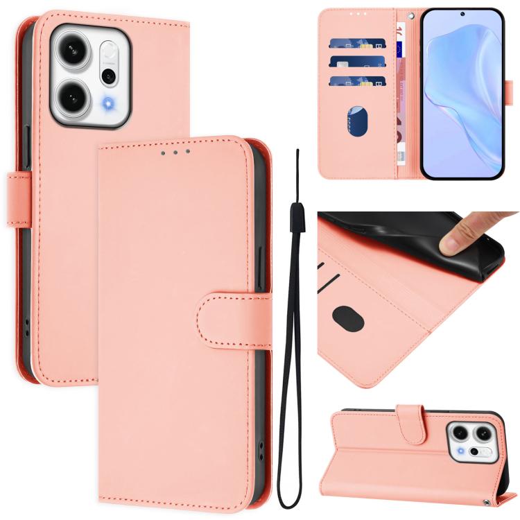 For OPPO Reno14 5G Global Skin Feel Solid Color Leather Phone Case with Lanyard(Pink)
For OPPO Reno14 5G Global Skin Feel Solid Color Leather Phone Case with Lanyard(Pink)