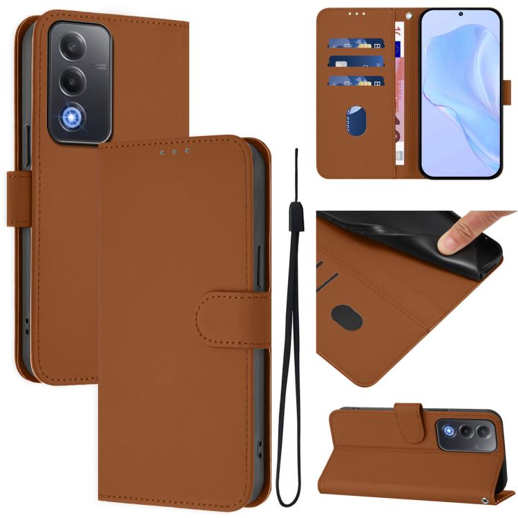 For OPPO A5 5G Global / A3 Pro 5G Global Skin Feel Solid Color Leather Phone Case with Lanyard(Brown)
For OPPO A5 5G Global / A3 Pro 5G Global Skin Feel Solid Color Leather Phone Case with Lanyard(Brown)