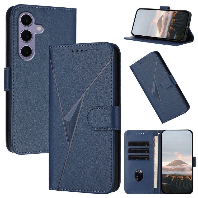 For Samsung Galaxy S25 5G Triangle Pattern Buckle Clasp Leather Phone Case(Royal Blue)
For Samsung Galaxy S25 5G Triangle Pattern Buckle Clasp Leather Phone Case(Royal Blue)